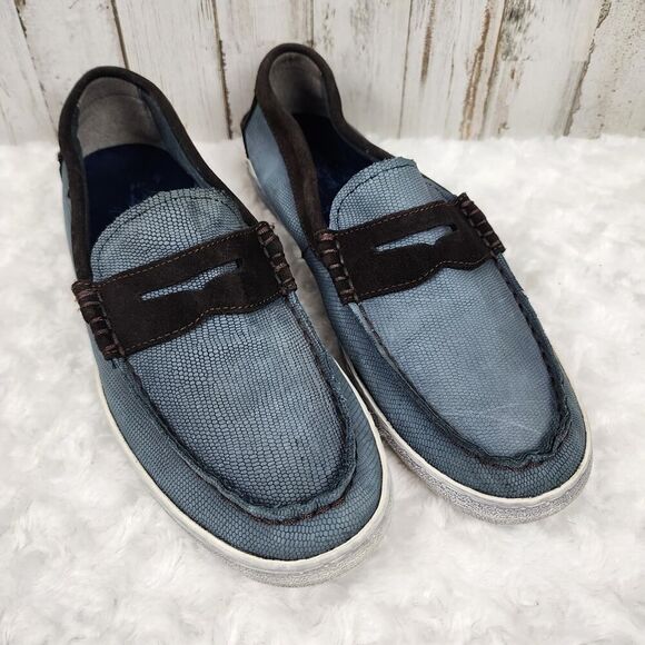 Cole Haan Pinch Weekender Loafers Blue Size 8.5 - Picture 1 of 9